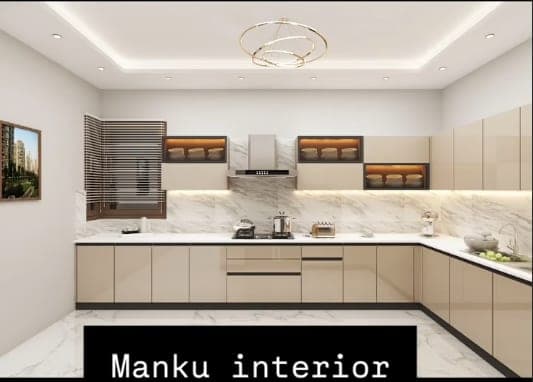 Luxury Kitchen — Marble & Gold after
